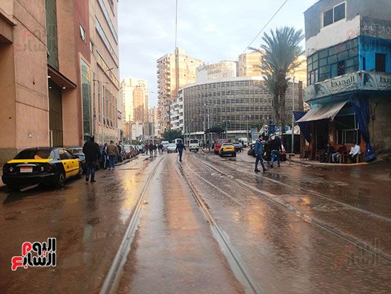 سقوط-أمطار-في-أول-أيام-السنة-بالإسكندرية-(7)