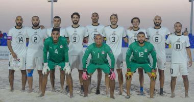 منتخب مصر للكرة الشاطئية يصعد إلى نهائى كأس العرب بعد الفوز على فلسطين