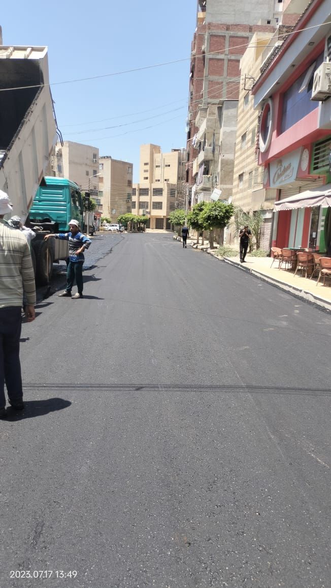 جانب من اعمال الرصف بكفر الشيخ جانب من اعمال الرصف بكفر الشيخ