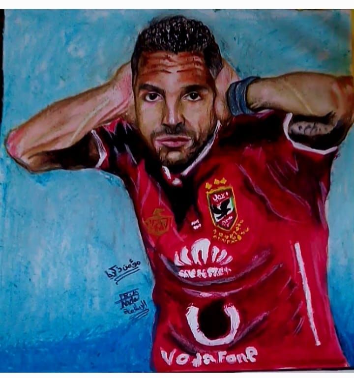 رسمه لمؤمن زكريا بريشة ندى رسمه لمؤمن زكريا بريشة ندى