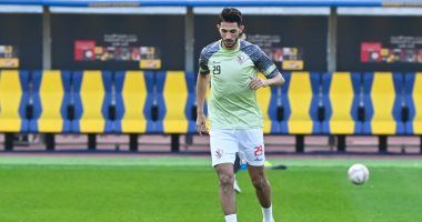 استمرار تأهيل أحمد فتوح وغيابه عن المران الجماعى للزمالك قبل لقاء المقاولون