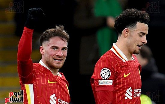 أليكسيس ماك أليستر لاعب ليفربول يحتفل بعد تسجيله الهدف أليكسيس ماك أليستر لاعب ليفربول يحتفل بعد تسجيله الهدف