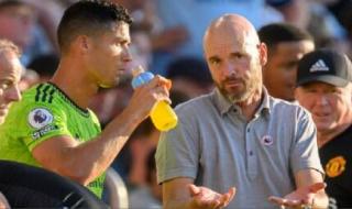 بعبارة واحدة وب"ازدراء".. مدرب مانشستر يونايتد يعلق على انضمام رونالدو للنصر السعودي