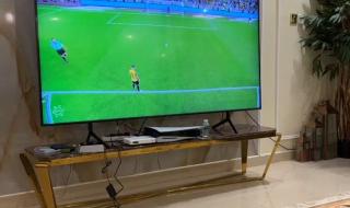 فرحة مشجع قطري بهدف حمدالله