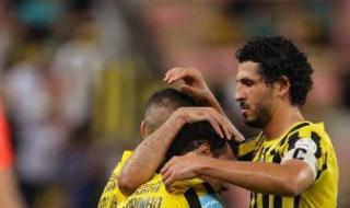 الاتحاد يضرب أبها بثلاثية في الشوط الأول بمشاركة حجازي وحامد.. فيديو