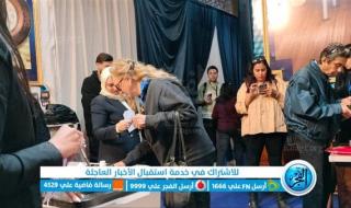 نجلاء فتحي تدلي بصوتها في الانتخابات الرئاسية