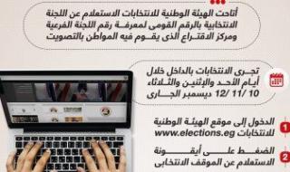خطوة بخطوة.. استعلم عن لجنتك الانتخابية بالرقم القومى (إنفوجراف)