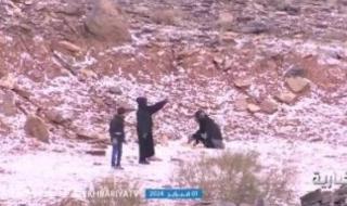 تراند اليوم : شاهد.. الثلوج تغطي مرتفعات تبوك وتحولها للون الأبيض.. والحرارة تسجل صفر
