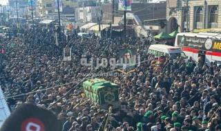 بالصور.. مراسم التشييع الرمزي لنعش الإمام الكاظم (ع)