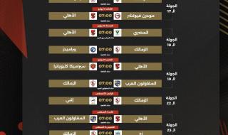 المؤجلات وآخر 4 جولات، رابطة الأندية تعلن جدول الدوري المصري كاملا وموعد ختامهالثلاثاء 25/يونيو/2024 - 06:41 م
أعلنت رابطة الأندية المحترفة رسميا موعد مباريات جميع المباريات المؤجلة من بطولة الدوري المصري، بجانب موعد مباريات الجولات الـ4 الأخيرة، حيث تقرر أن يكون ختام البطولة يوم 18 أغسطس.
