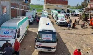 الكشف مجانا على 1493 مواطنا بقافلة طبية بقرية خزان الوسطانى فى دمياط