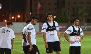 المنتخب الأولمبى كامل العدد.. والننى وزيزو يحفزان اللاعبين فى المران