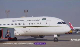 فيديو | لقطات من وصول طائرة #ولي_العهد إلى مصر في زيارة رسمية #الإخبارية #ولي_العهد_في_مصر