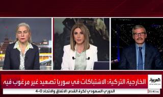 المحللة السياسية إيلينا سوبونينا: التدخل لوقف هجوم الفصائل مهمة الجيش السوري لا القوات الروسية.. موسكو هدفها الرئيس حماية قواعدها العسكرية في #سوريا وليس القيام بواجبات الجيش السوري.. روسيا كانت تملك معلومات بشأن التصعيد لكن التوقيت وسرعة التقدم كان مفاجئا #قناة_العربية