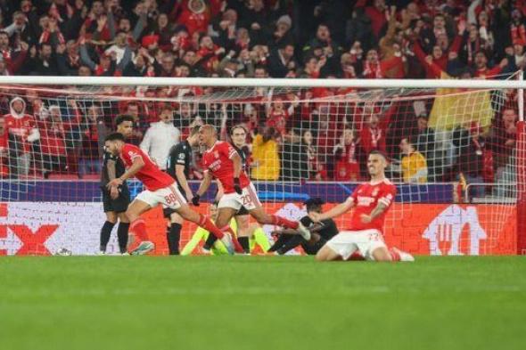 بنفيكا يتخطي كلوب بروج ويتأهل إلى ربع نهائي دوري أبطال أوروبا