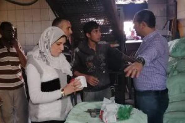 حملات على المخابز والمحال التجارية بمدن وقرى كفر الشيخ وتحرير محاضر للمخالفين