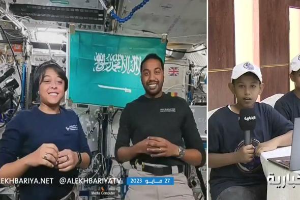 #فيديو .. الطالب علي الصفراء يسأل رائدي الفضاء "كيف يمكن الاستفادة من التجربة في الأرض"؟. رائد الفضاء #علي_القرني: غياب الجاذبية يساعد على فهم السوائل ودراستها #نحو_الفضاء #صحيفة_المدينة