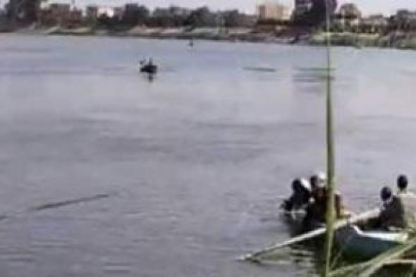 انتشال جثة غريق من مياه نهر النيل فى أطفيح