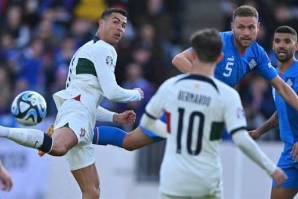 بهدف رونالدو.. البرتغال تتخطي عقبة أيسلندا في تصفيات يورو 2024