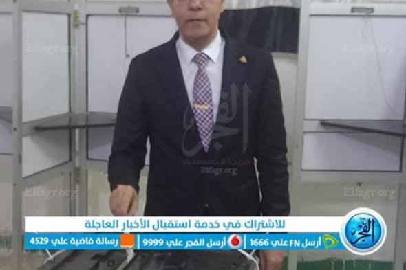 رئيس جامعة بنها يدلي بصوته في الانتخابات الرئاسية