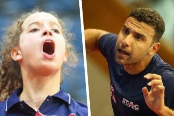 هنا جودة وعمر عصر يفوزان بذهبيتن فى تنس الطاولة بدورة الألعاب الأفريقية