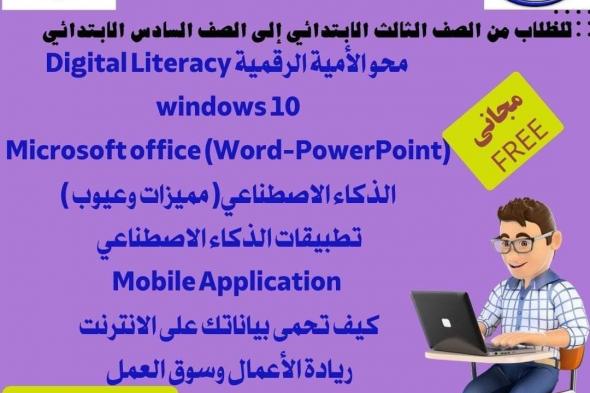 نحو حياة تكنولوجية أفضل، مبادرة لتلاميذ الابتدائية بتعليم الوادي الجديدالخميس 30/مايو/2024 - 10:19 م
أعلن المهندس سيد عبد العزيز وكيل التعليم بالوادى الجديد ' إطلاق مبادرة نحو حياة تكنولوجية أفضل بالتعاون مع مركز التطوير التكنولوجى بالمديرية .