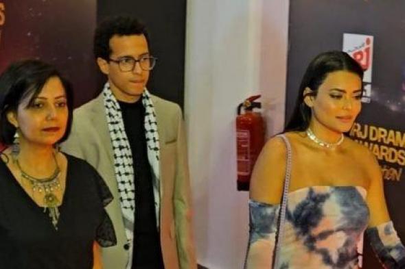 طه الدسوقي وأسماء جلال وآية سماحة وسلمى أبو ضيف في حفل كاس إنرجي للدراما