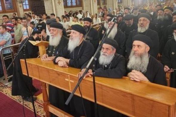 الكنيسة تصلى التسبحة الشهرية بإيبارشية حلوان