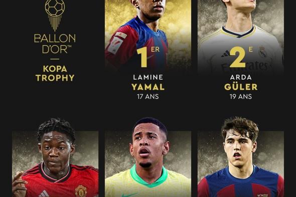 الكرة الذهبية، لامين يامال يتوج بجائزة كوبا لأفضل لاعب شابالإثنين 28/أكتوبر/2024 - 10:59 م
فاز بجائزة أفضل لاعب شاب في العالم 2024، في حفل مجلة فرانس فوتبول، والذي يقام مساء اليوم الإثنين، في مسرح شاتليه بباريس.