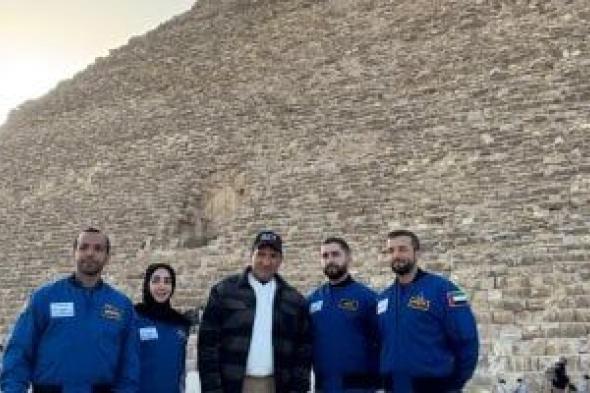 وزيرالدولة لشئون الشباب بالإمارات العربية المتحدة يزور منطقة أهرامات الجيزة
